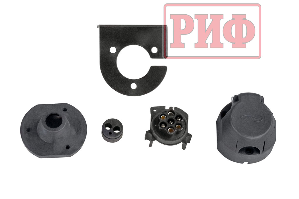 картинка Бампер задний РИФ Mitsubishi L200 2019+ с квадратом под фаркоп