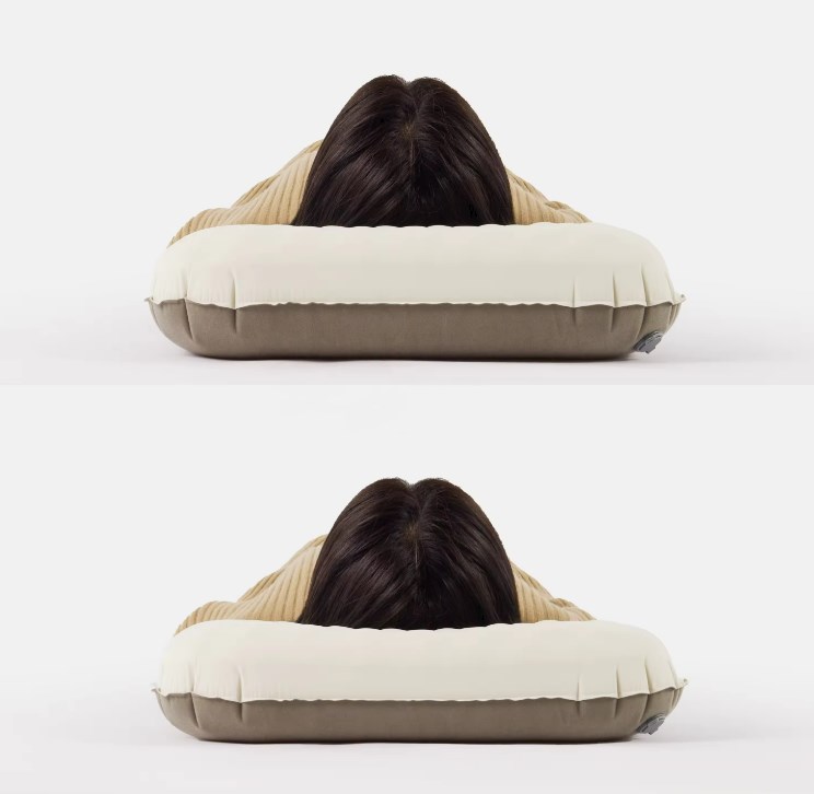 картинка Подушка самонадувающаяся Naturehike 52x32x12 см, бежевая