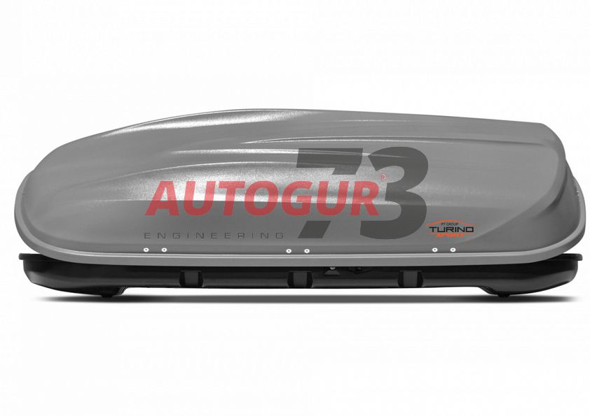 Автобокс на крышу аэродинамический серый 510 л "Turino Sport"