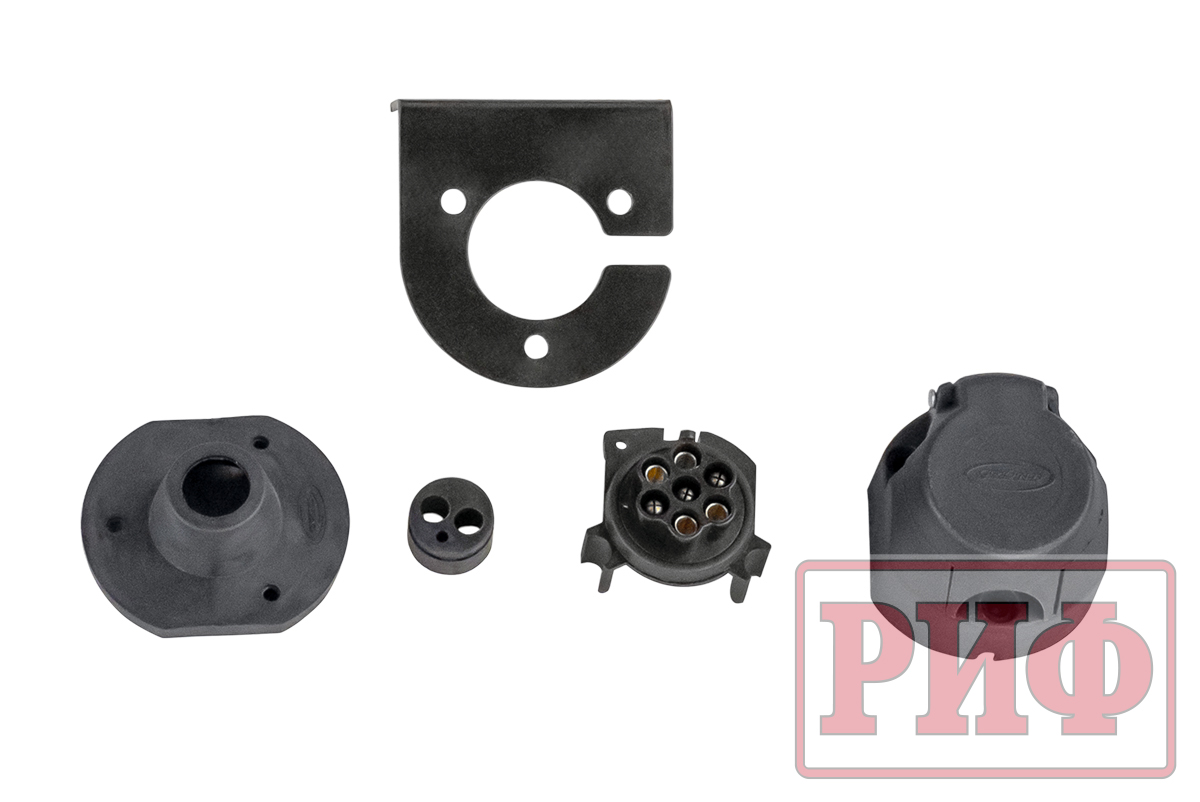 картинка Бампер задний РИФ Toyota Land Cruiser 200 2007-2015 c квадратом