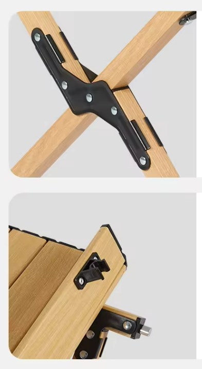 картинка Стол туристический Naturehike складной, 115х60х44 см,с Х-образными ножками, бежевый