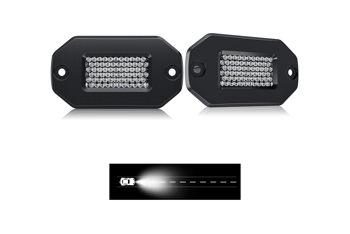 картинка Светодиодные фары рабочего света AURORA 76x38 мм 20W LED