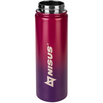 картинка Термобутылка NISUS 530ML три крышки (фиолетовый/красный)