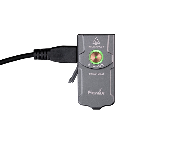 Фонарь-брелок Fenix   E03R EDC V2.0  Gray