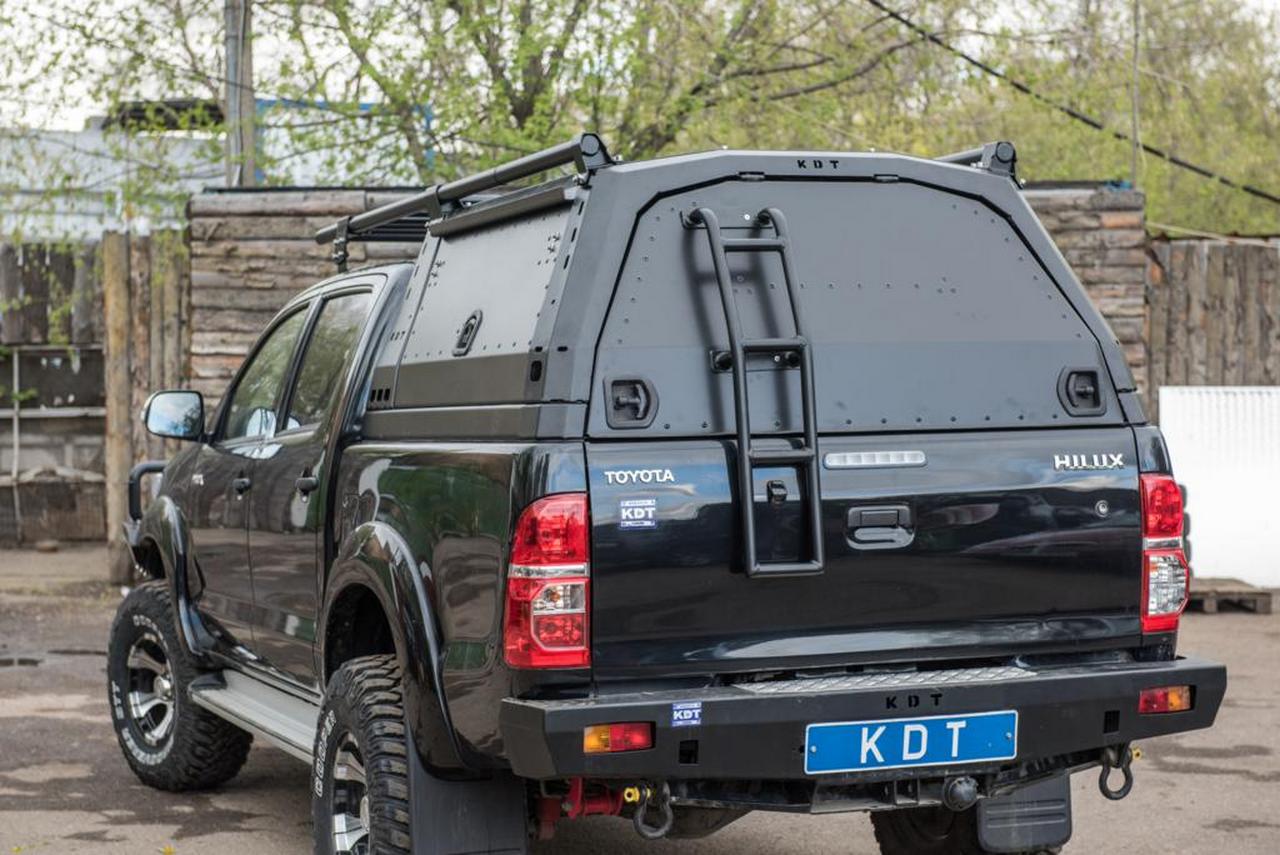 картинка Лестница КDT для Toyota Hilux большая, алюминиевая