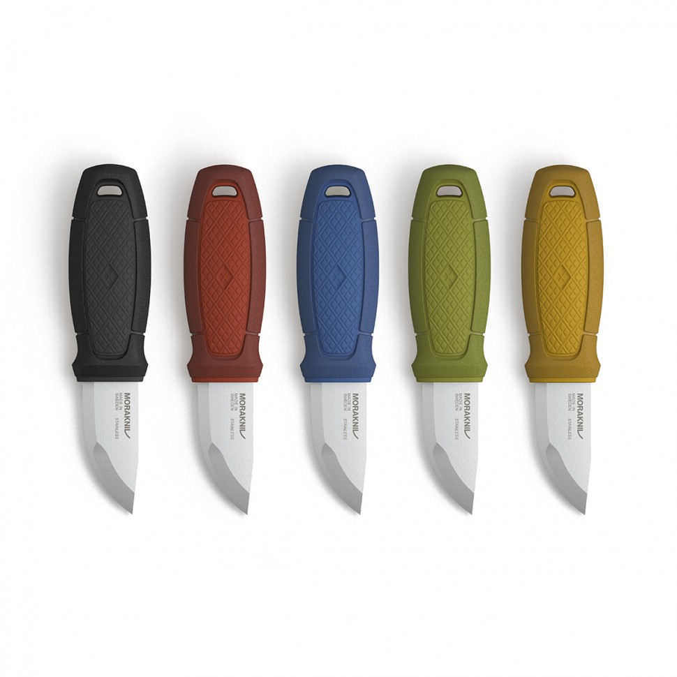 картинка Нож Morakniv Eldris, нержавеющая сталь, цвет красный, с ножнами, 13517