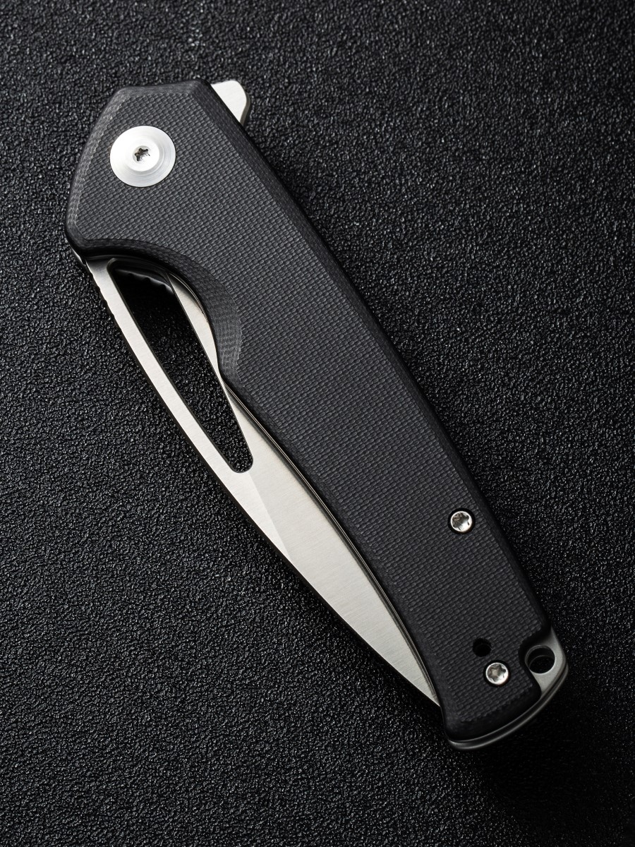 картинка Складной нож SENCUT Mims 9Cr18MoV Steel Satin Finished Handle G10 Black
