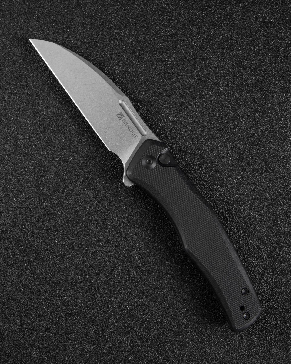 картинка Складной нож SENCUT Watauga D2 Steel Stonewashed Handle G10 Black