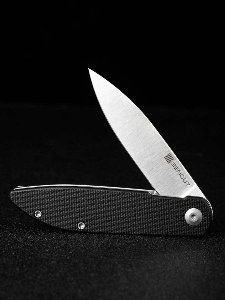 картинка Складной нож SENCUT Bocll II D2 Steel Satin Handle G10 Black