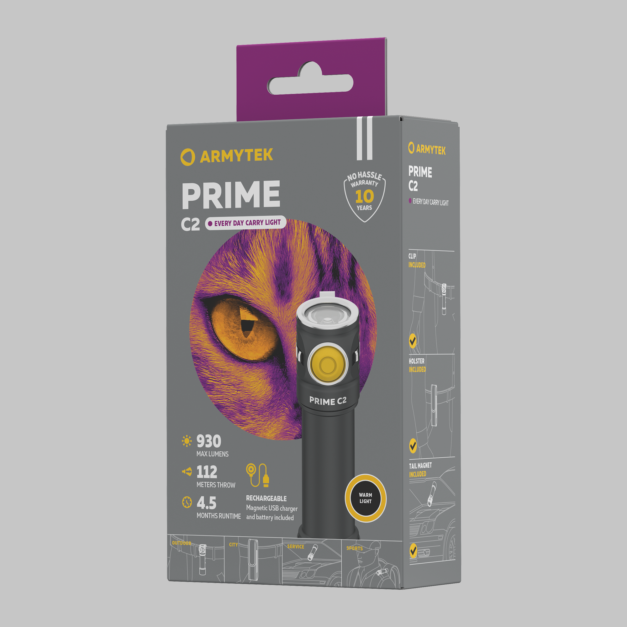 картинка Фонарь Armytek Prime C2 Magnet USB Warm