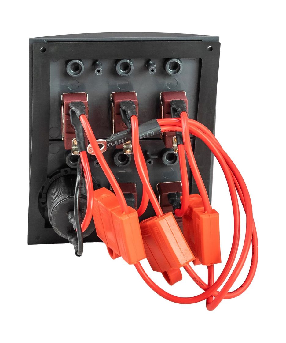 картинка Панель бортового питания 5 переключателей, разъем прикуривателя, предохранители