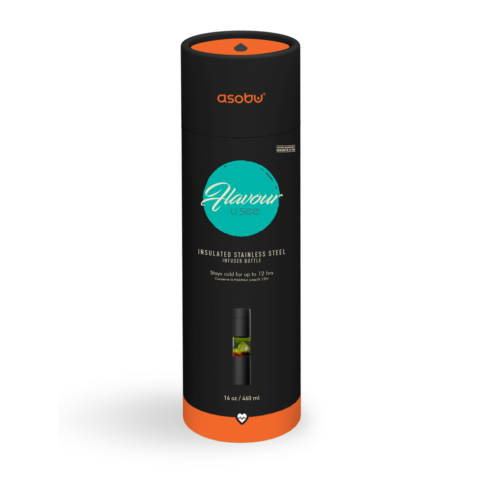 картинка Бутылка FLAVOUR U SEE, 500 мл, черная