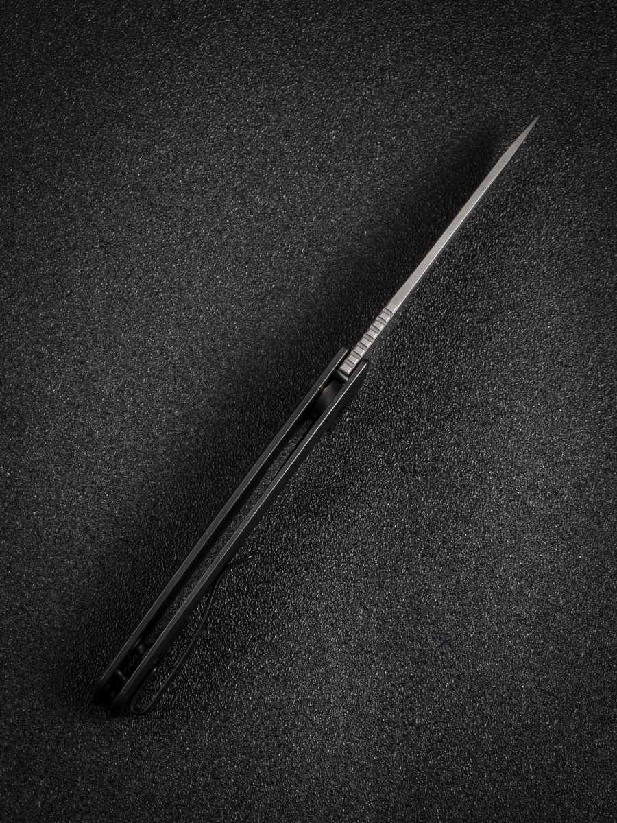 картинка Складной нож SENCUT Tynan 10Cr15CoMoV Steel Gray Stonewashed Handle Stainless Black
