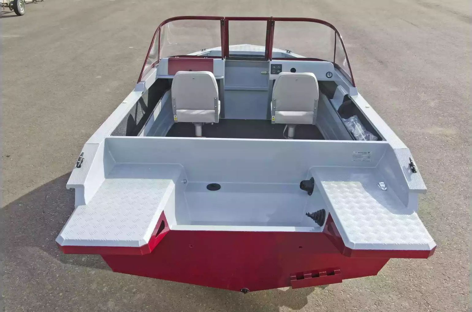 Моторная лодка, Neman 450 DC NEW, серый/св. сер