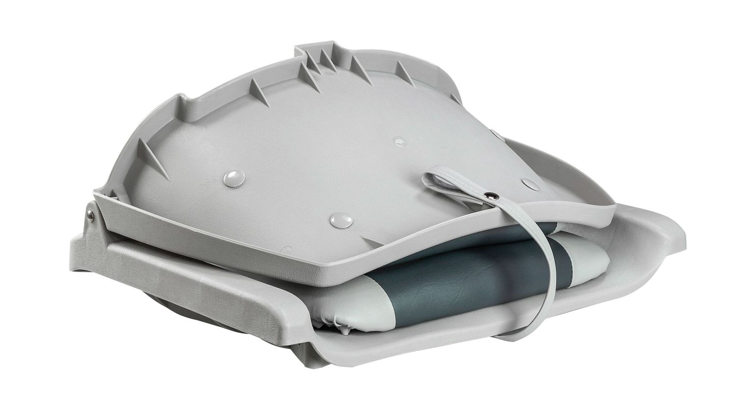 картинка Кресло мягкое складное, обивка винил, цвет серый/угольный, Marine Rocket