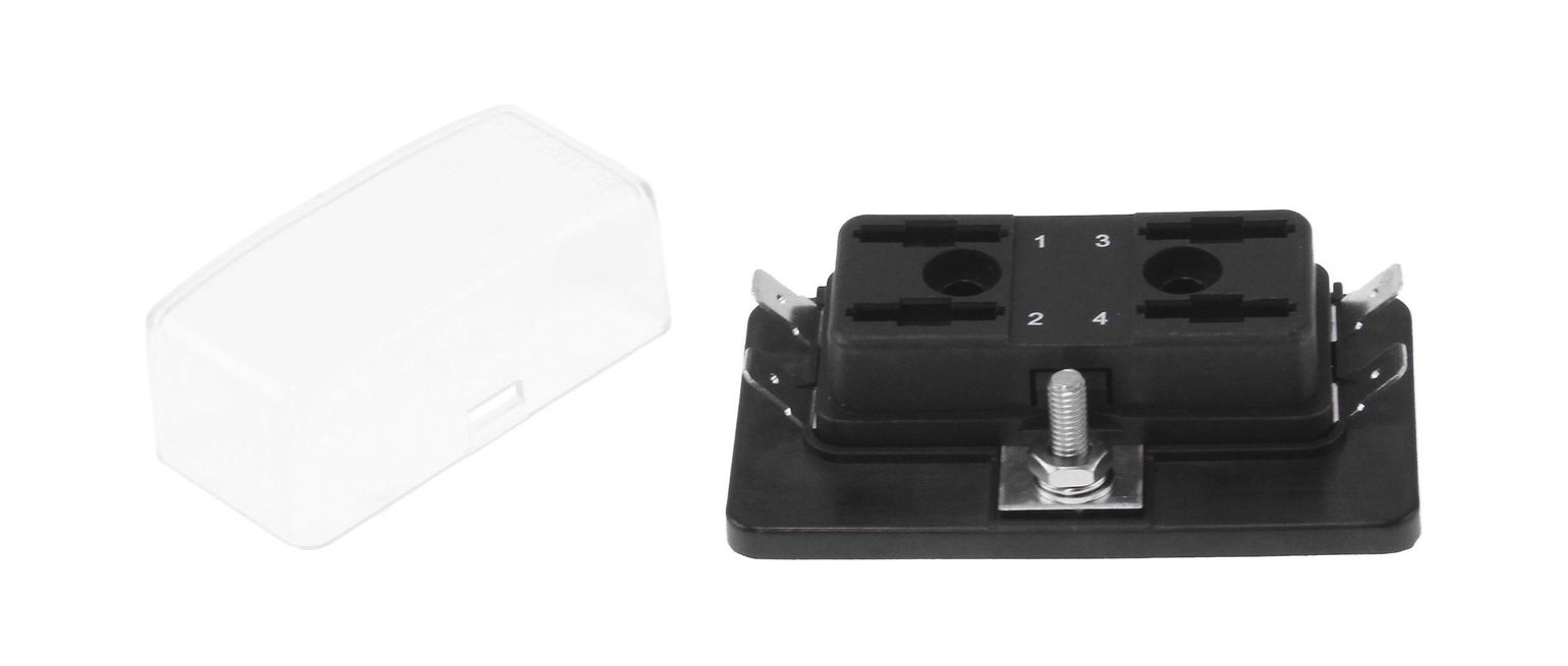 картинка Блок на 4 предохранителя ATP/ATC/ATO с крышкой