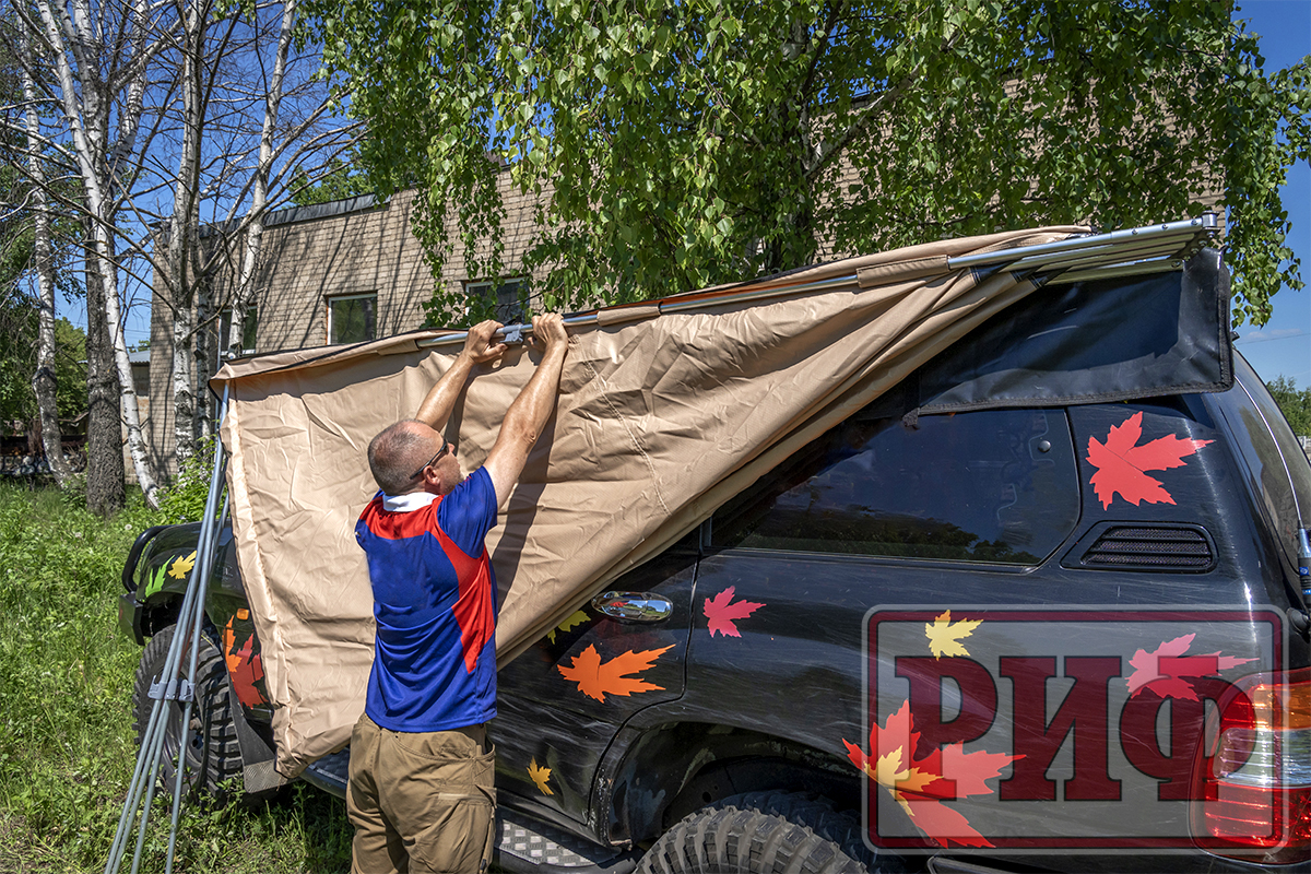 картинка Маркиза автомобильная РИФ веерная 3,0х3,0 м (левая)
