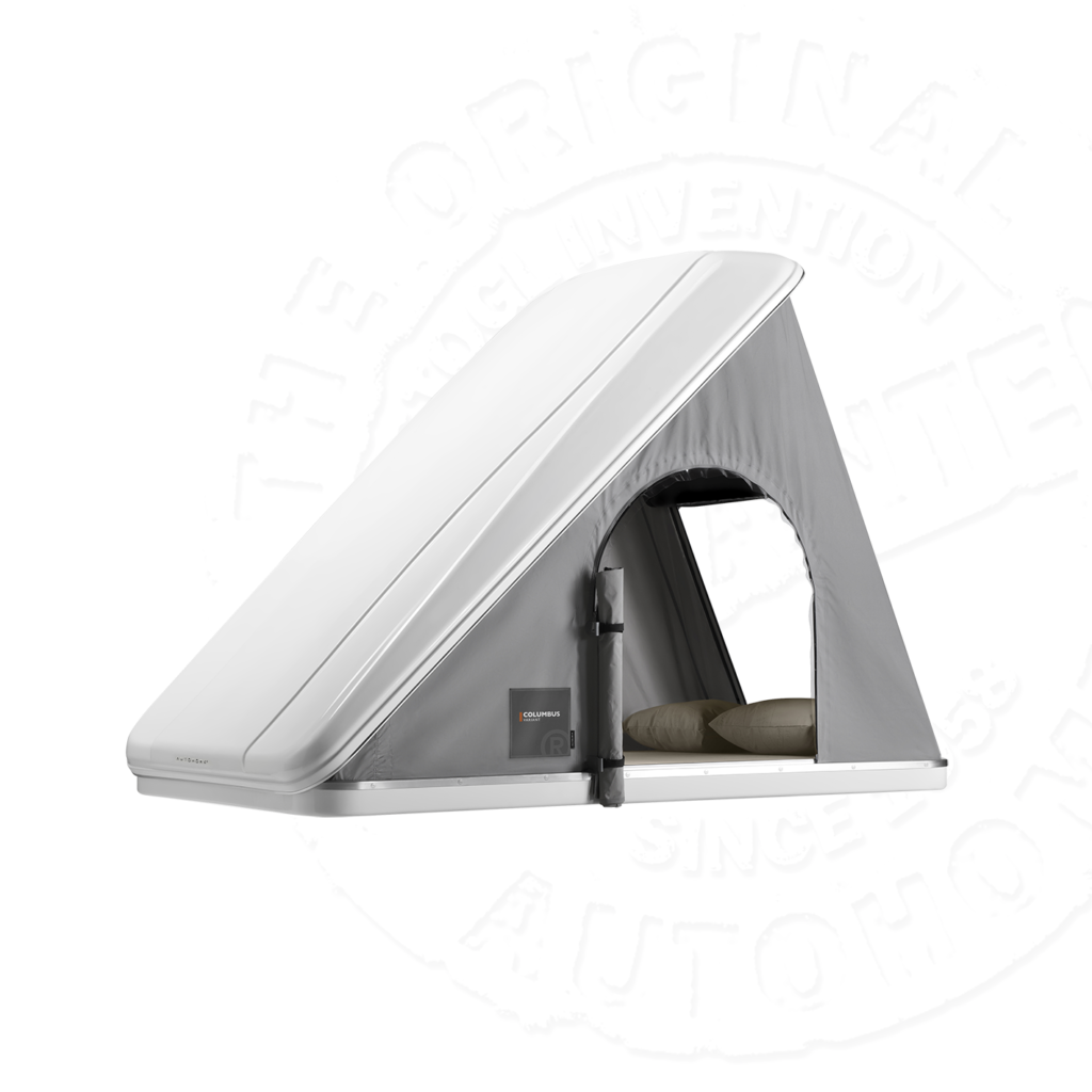 картинка Автопалатка COLUMBUS VARIANT MEDIUM GRAY X-LONG, тент серый, лестница 215мм