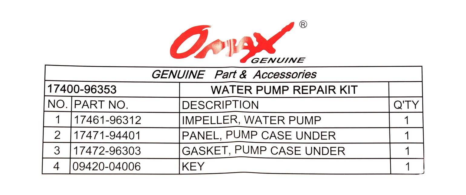 картинка Ремкоплект помпы Suzuki DT40-50, Omax