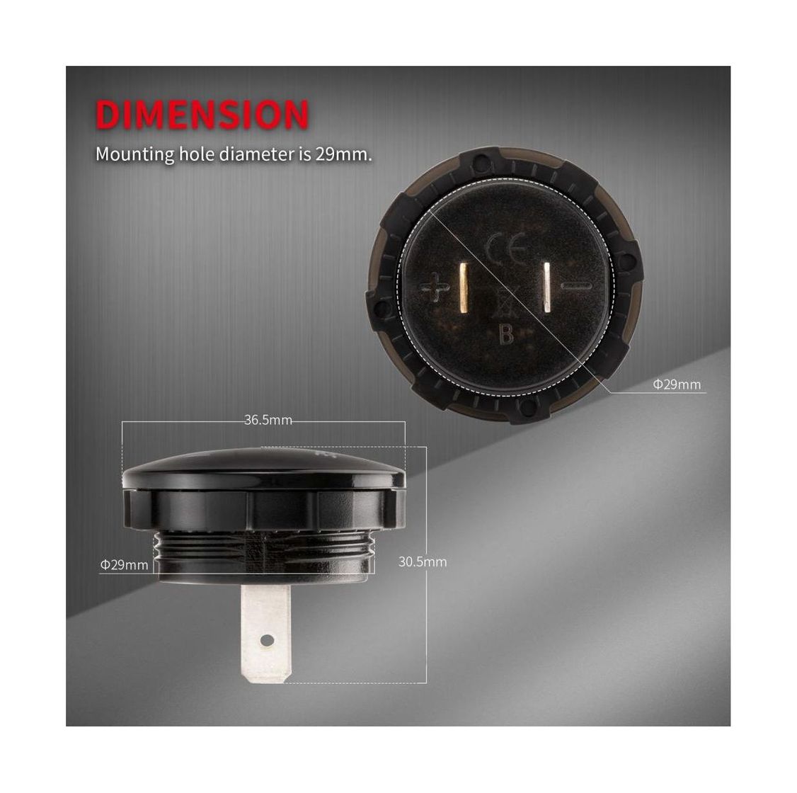 картинка Вольтметр цифровой 5-48 В