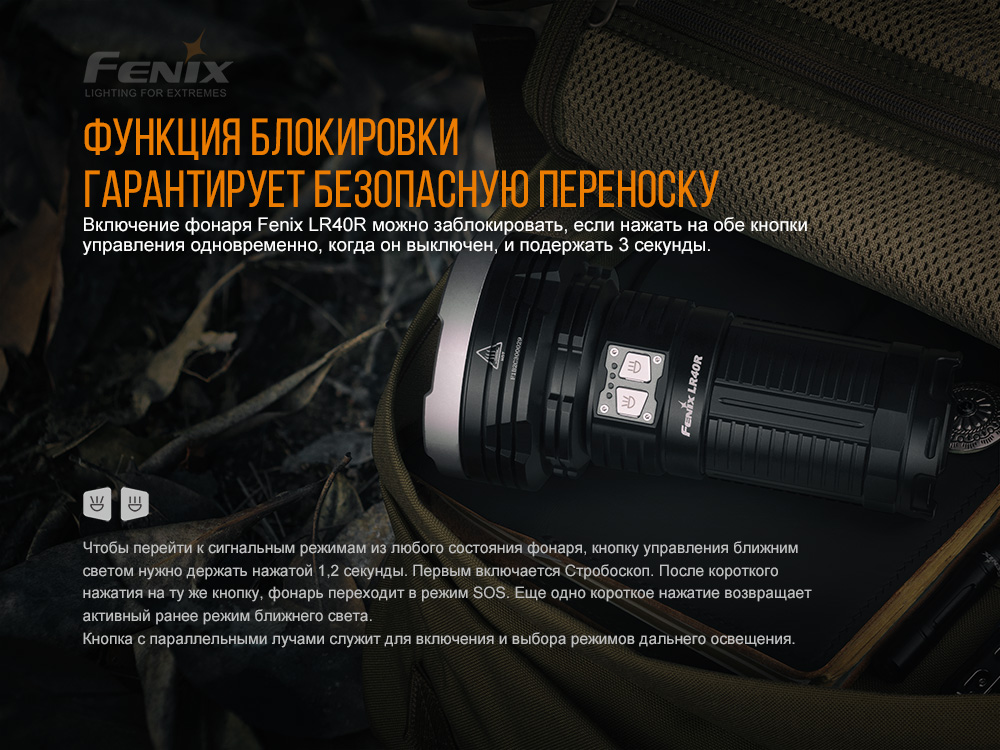 Фонарь Fenix LR40R