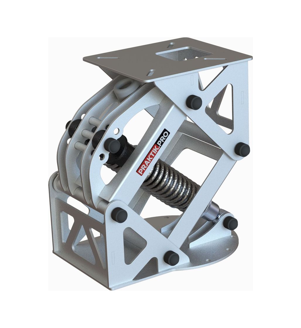 картинка Стойка амортизационная Практик 300 v2, оцинкованная, окрашенная RAL 9023