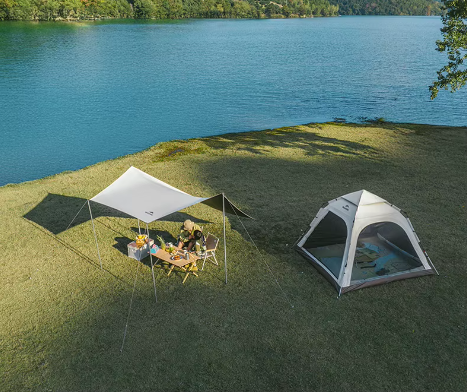 картинка Палатка Naturehike Ango 4-местная, быстросборная, коричневая