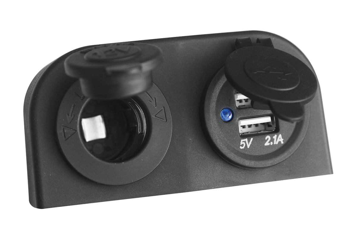 картинка Розетка комбинированная с USB РИФ 3,1А в корпусе