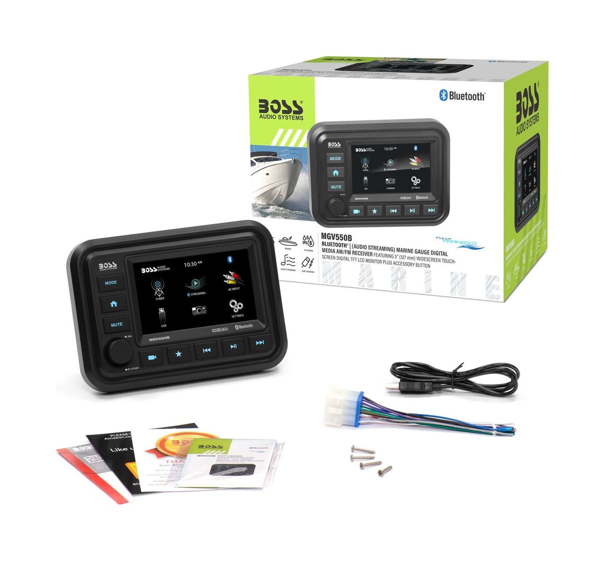 картинка Морская магнитола BOSS MGV550B