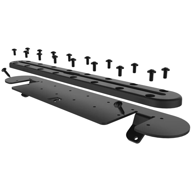 Крепление RAM Tough-Track салазки на переднюю панель 18-21' Jeep JL/Gladiator (RAM-DT-204-TRACK-A12U)