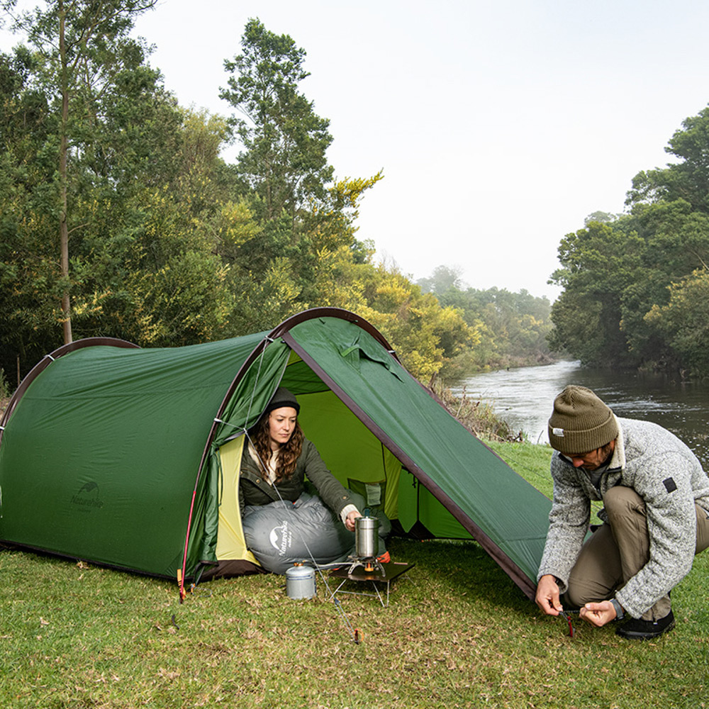 картинка Палатка 2-местная Naturehike Сloud Tunnel NH20ZP006, 20D , зеленый, 6927595761977