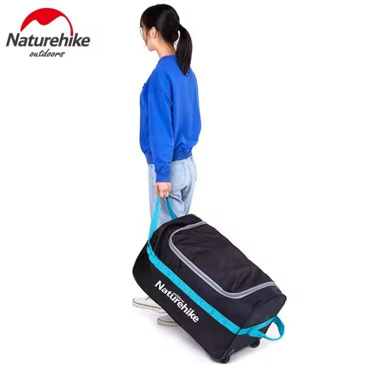 картинка Сумка дорожная Naturehike А027, с колесами,110 л., черная