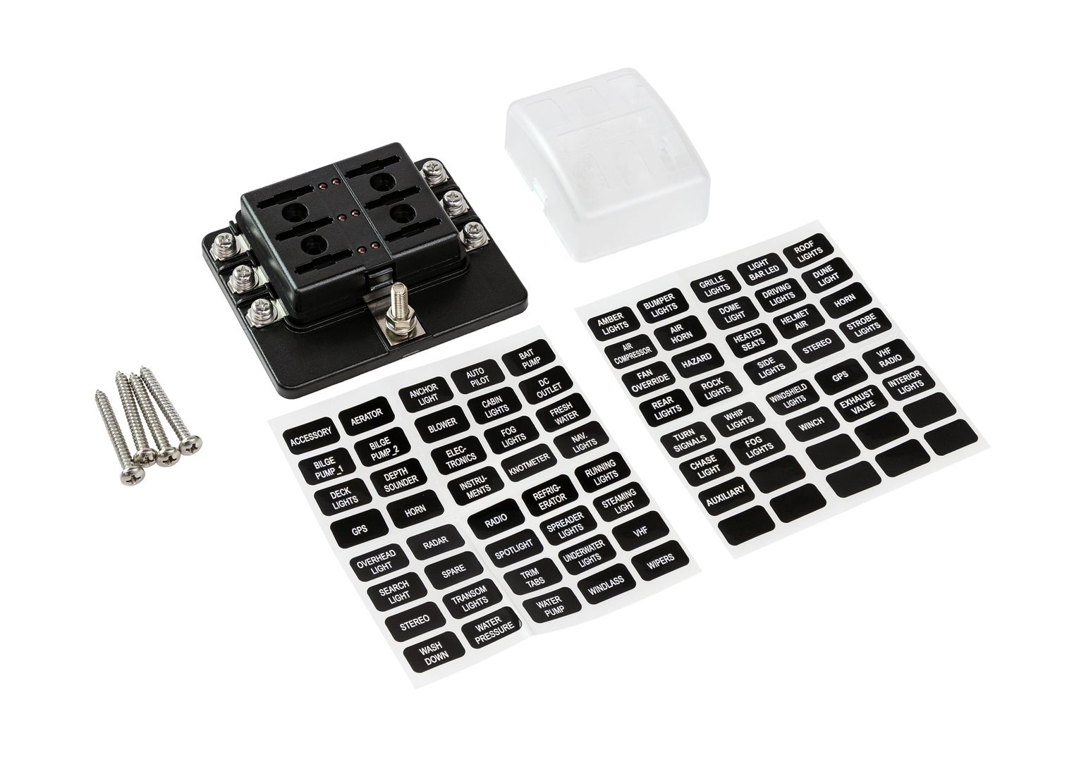 картинка Блок на 6 предохранителей с индикацией исправности предохранителя, Marine Rocket