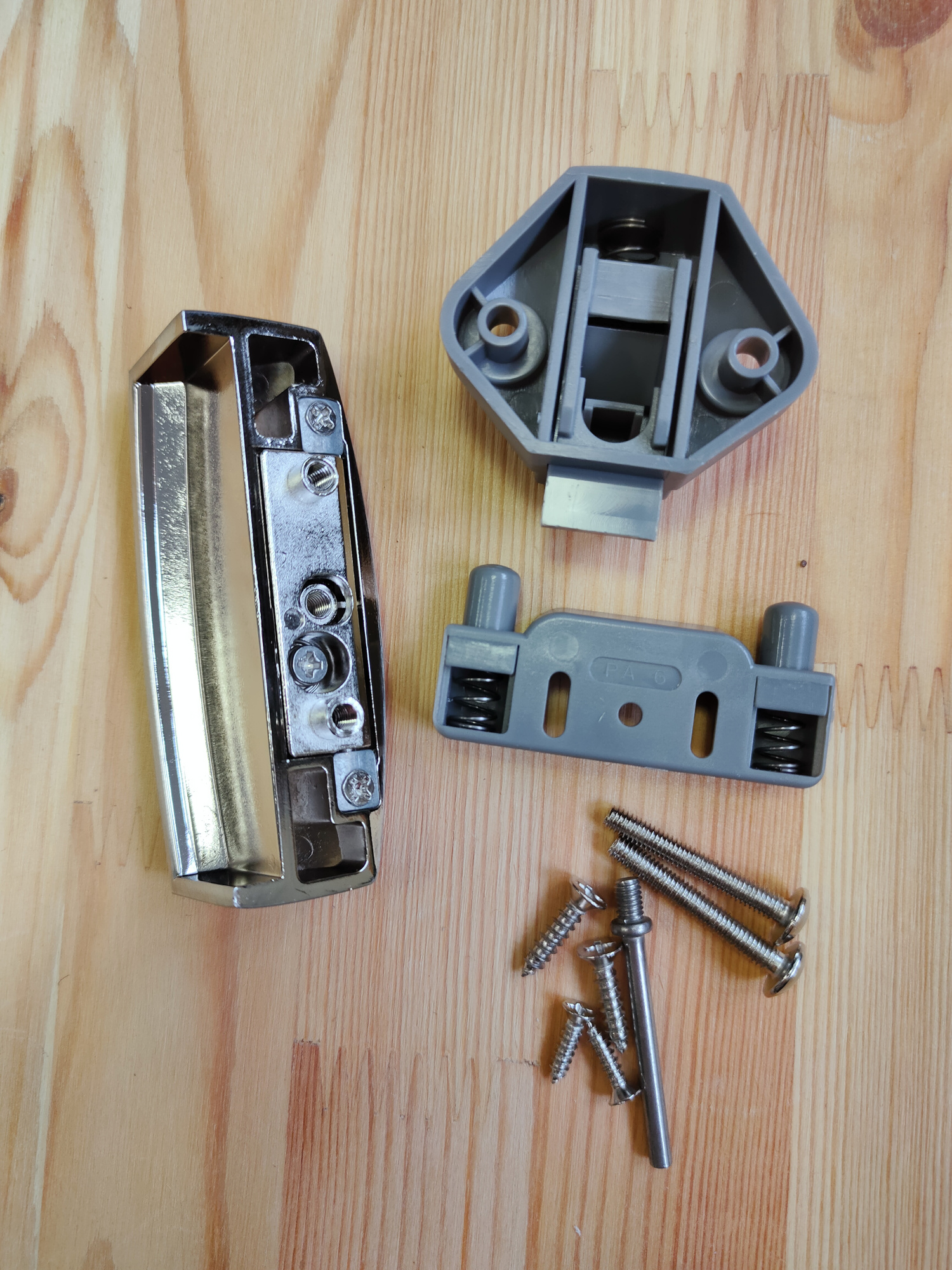 картинка Ручка-замок мебельная BL07-SN (глянцевый)