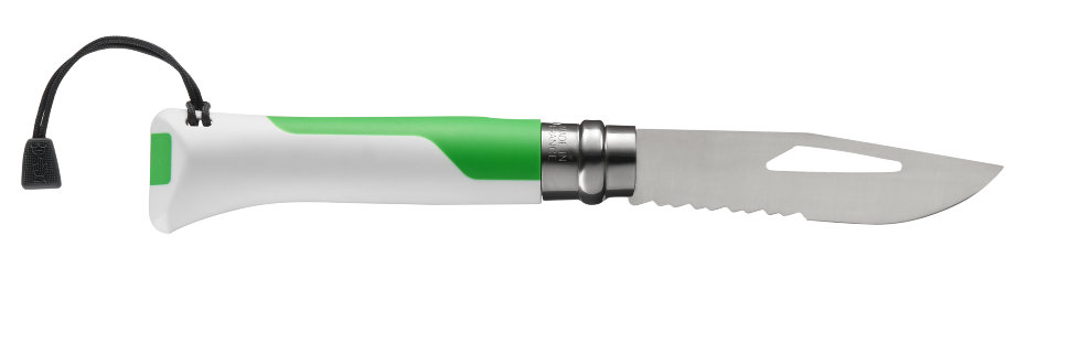 картинка Нож Opinel №8 Fluo Green, зеленый, 002319
