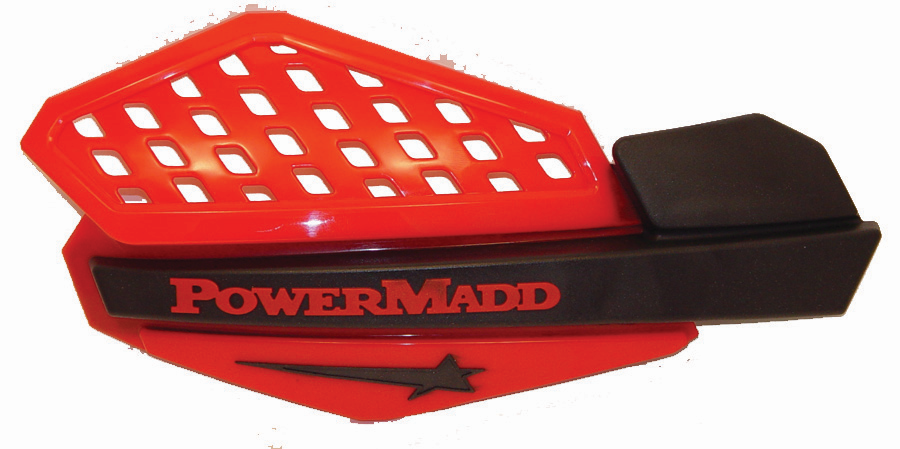 картинка Ветровые щитки для квадроцикла "PowerMadd" Серия Star, красный/черный