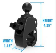 Мото крепление RAM® X-Grip®, струбцина малая, муфта 150 мм
