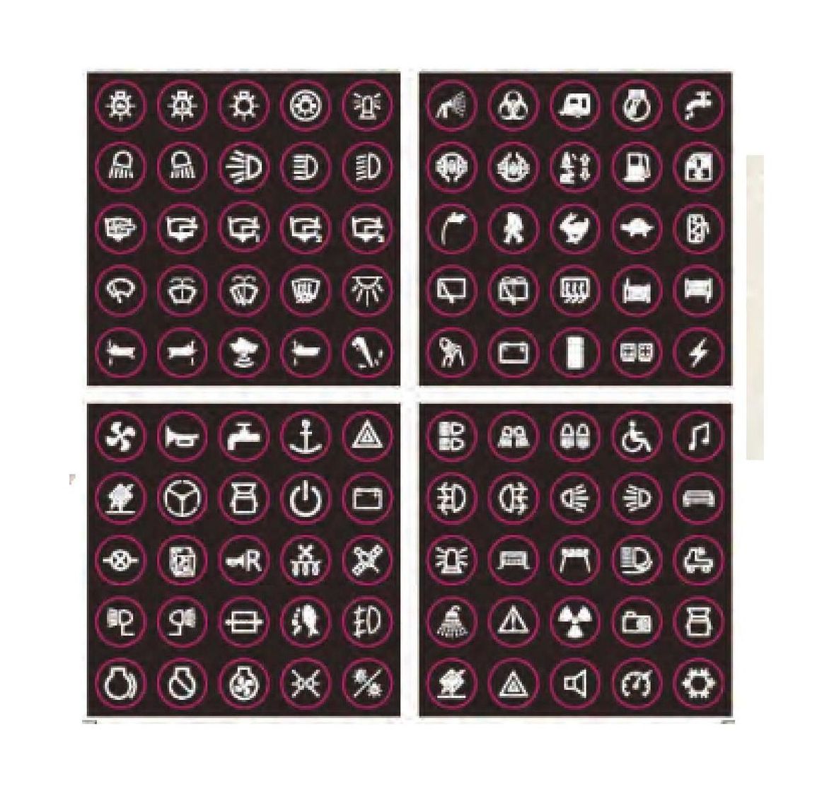 картинка Панель бортового питания, 6 кнопок, Marine Rocket