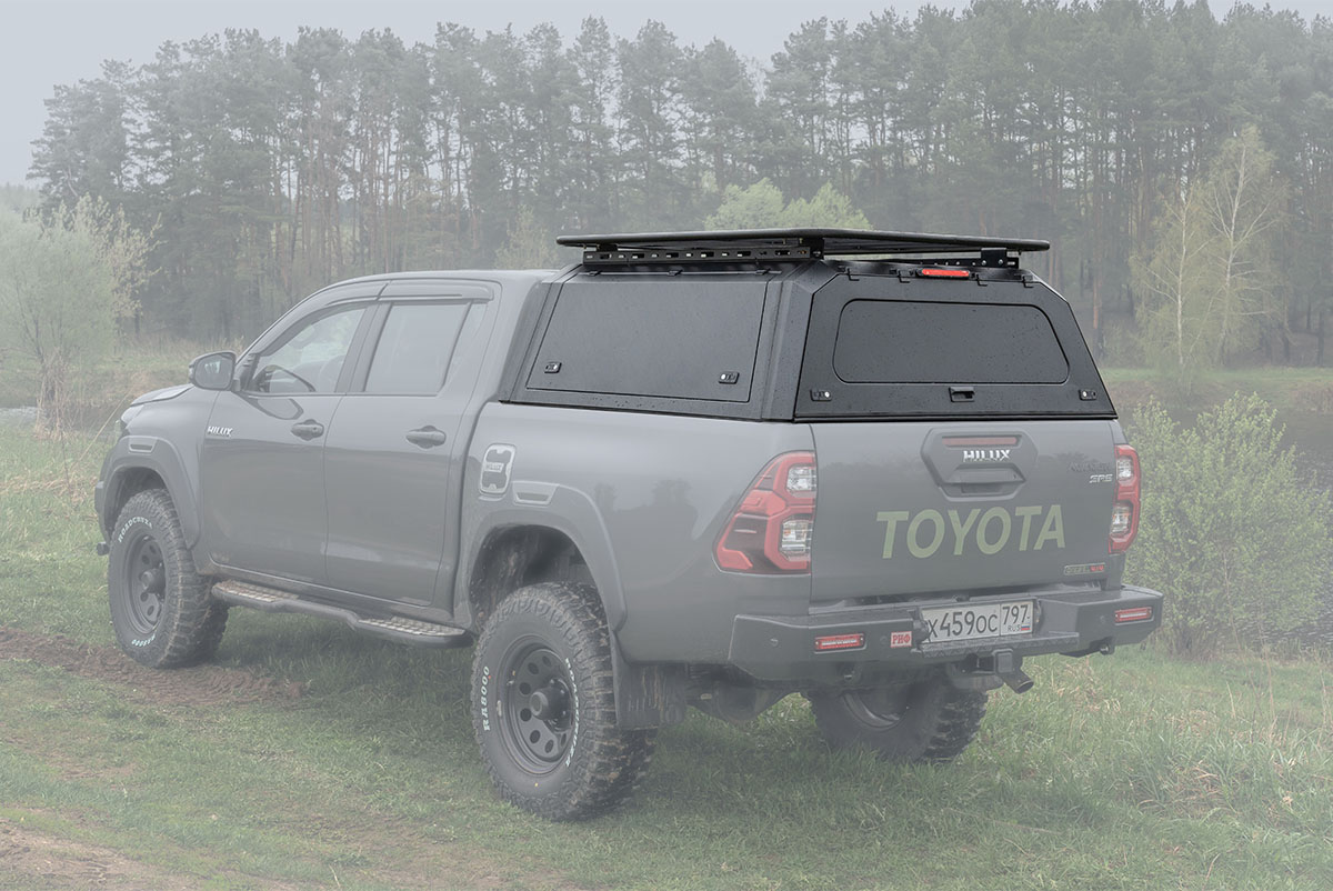 Кунг алюминиевый Toyota Hilux 2015+ PINGWEI