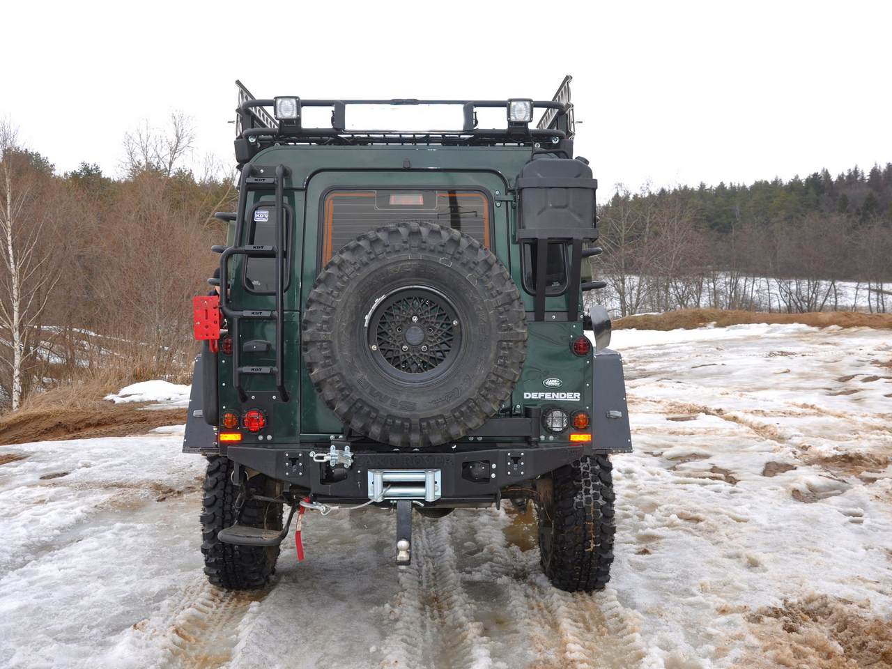 картинка Лестница КDT для Land Rover Defender 110/90