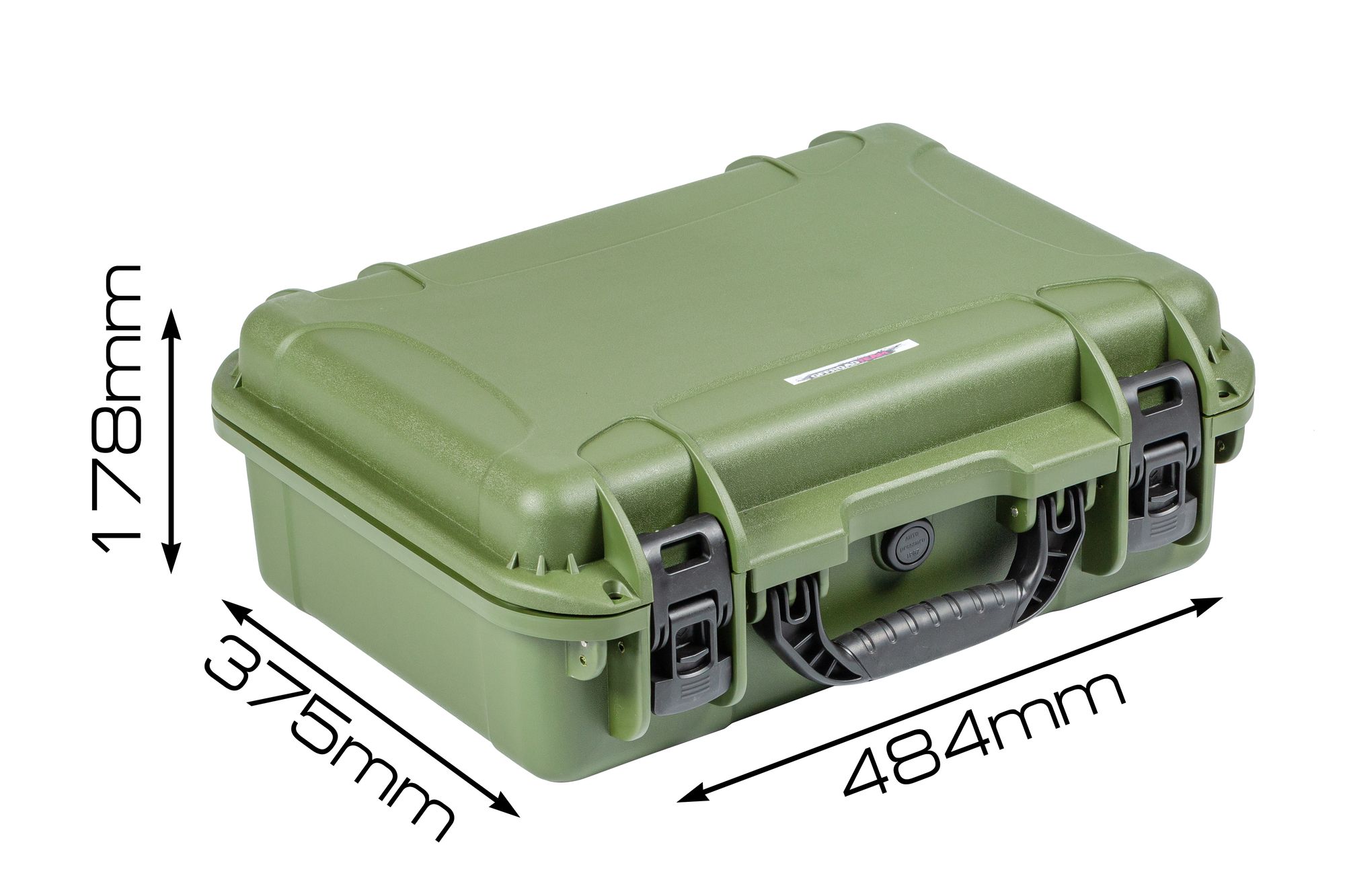 Кейс OffRoadTeam Element EL613310 ЗЕЛЕНЫЙ, внутри 442*303*160мм, IP65