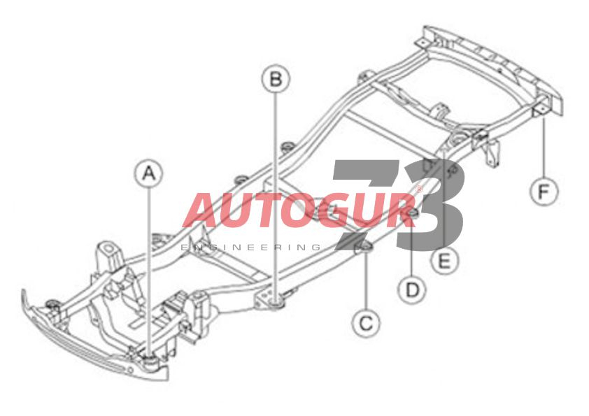 картинка Комплект бодилифт Ssang Yong Actyon Sports (50 мм/ Ø 80 мм)