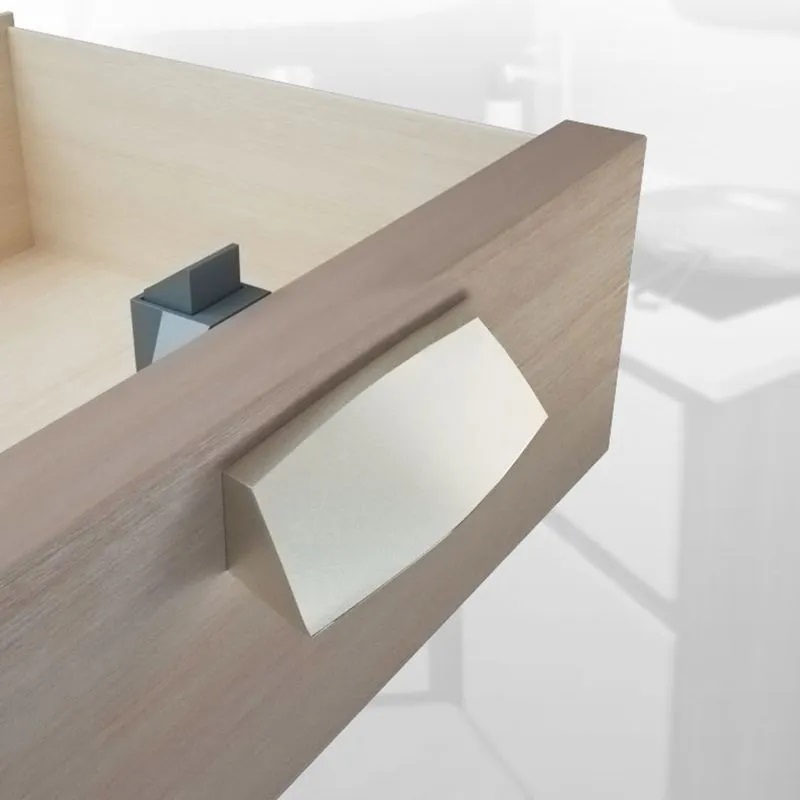 картинка Ручка-замок мебельная BL07-SN (глянцевый)