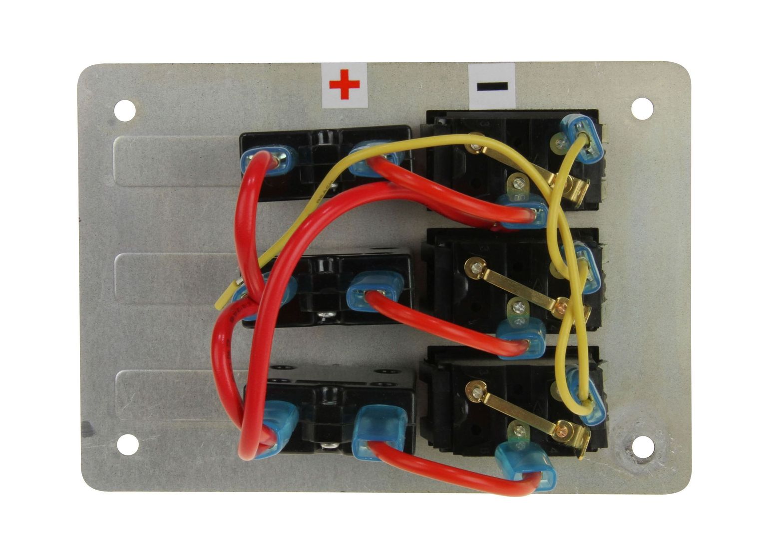 картинка Панель бортового питания 3 переключателя, автоматы