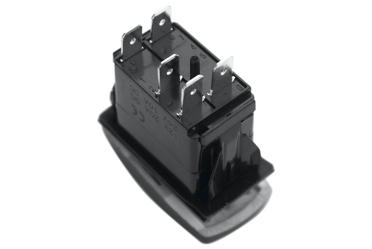 картинка Кнопка РИФ ВКЛ/ВЫКЛ, белый, ЗАДНИЙ СВЕТ