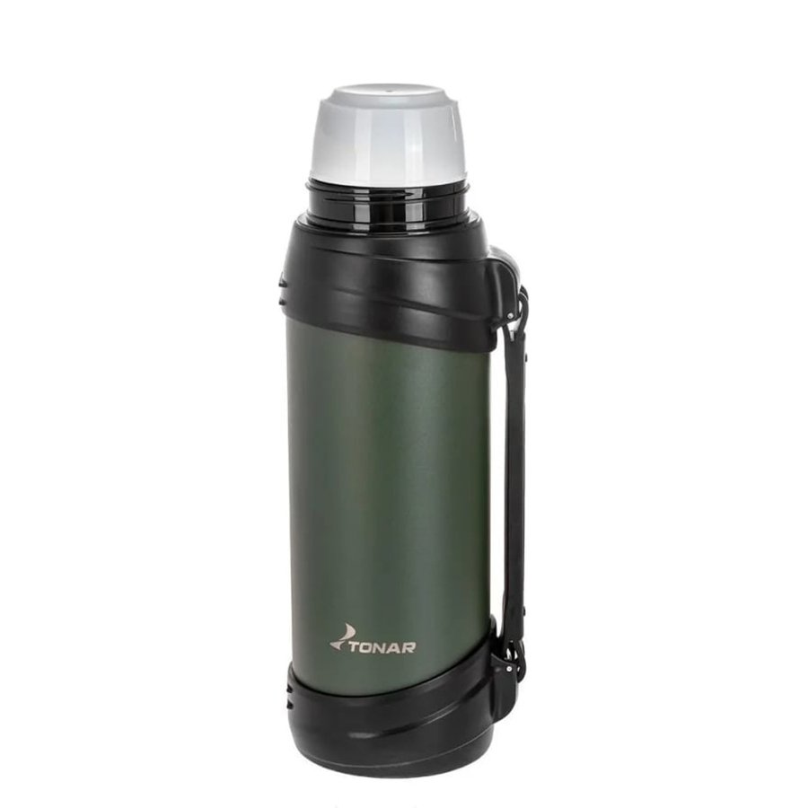 картинка Термос ТОНАР 2500ML хаки (дополн.пласт.чашка, ручка)