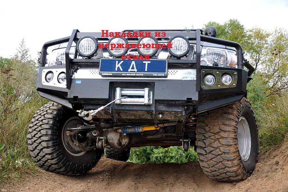 картинка Передний силовой бампер со съемным кенгурином Nissan Patrol
