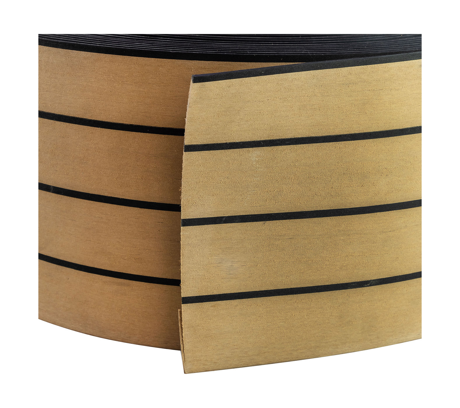 картинка Покрытие палубное 200ммx5мм, тик классический, черная полоса, Marine Rocket