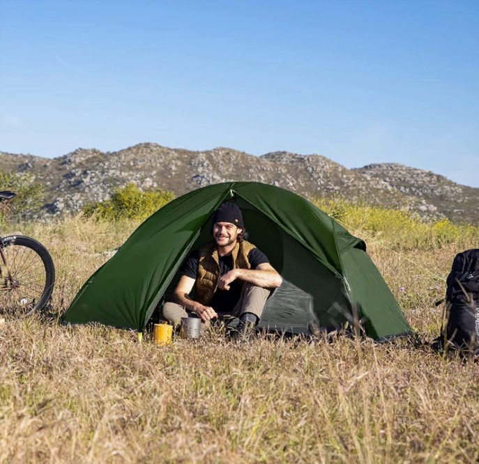 картинка Палатка Naturehike Cycling Si 1-местная, алюминиевый каркас, сверхлегкая, зеленый
