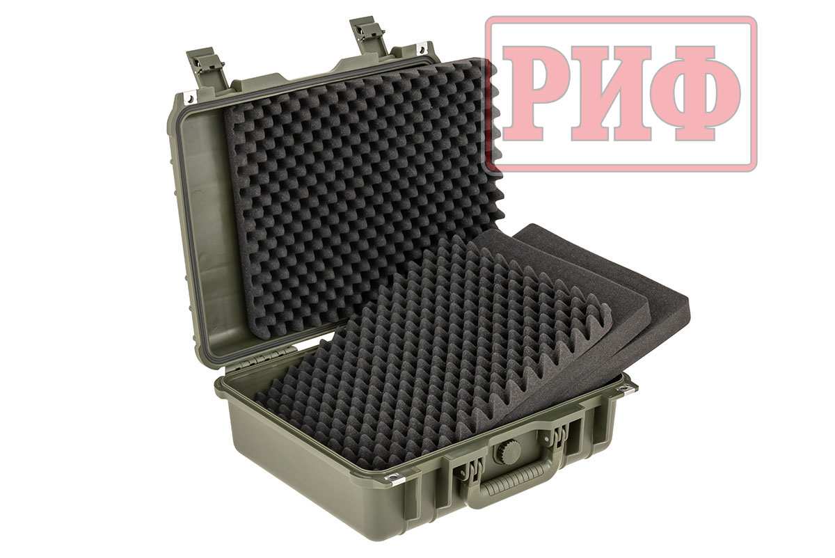 Кейс РИФ 430х380х154 мм IP67 (Хаки)